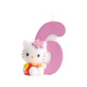 Bougie Hello Kitty chiffre 6