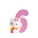 Bougie Hello Kitty chiffre 6 Bougie Hello Kitty chiffre 6