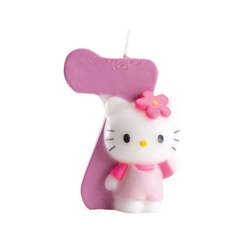 Bougie Hello Kitty chiffre 7