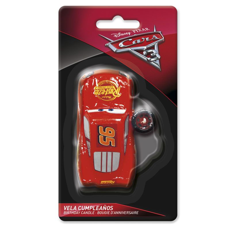 Bougie d'anniversaire Cars Flash McQueen