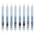 Bougie anniversaire La Reine des Neiges (x8)