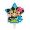 Bougie anniversaire Minnie et Mickey 7,5 cm