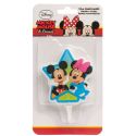 Bougie anniversaire Minnie et Mickey 7,5 cm