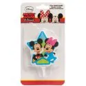 Bougie anniversaire Minnie et Mickey 7,5 cm