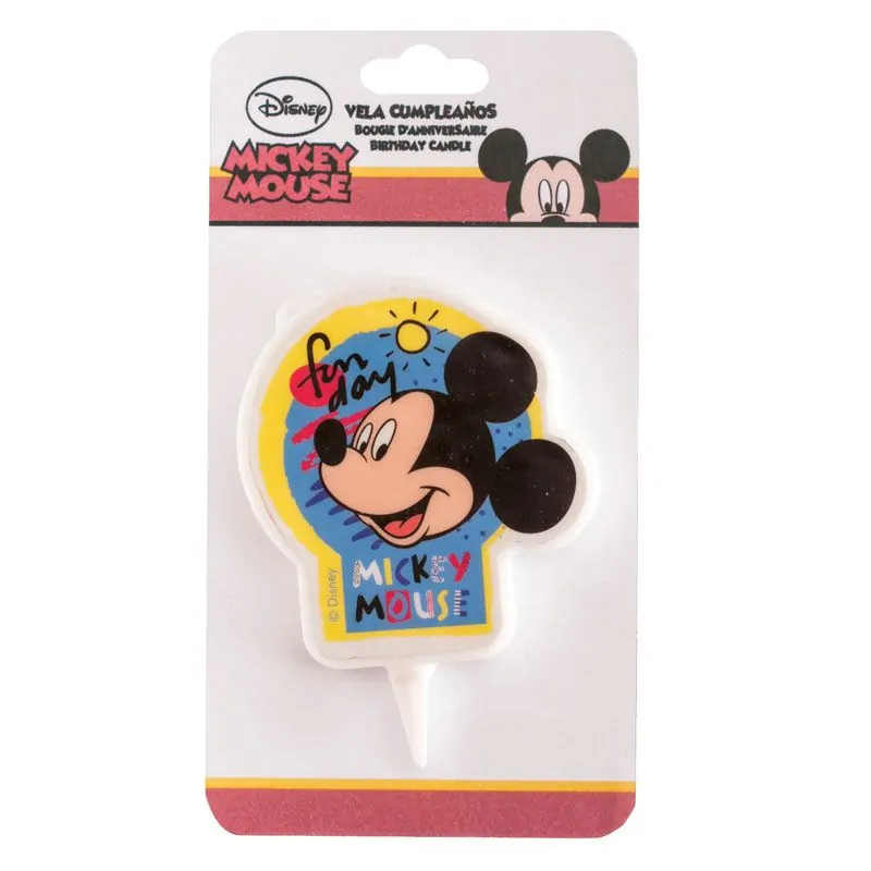 Bougie anniversaire Mickey 7,5 cm
