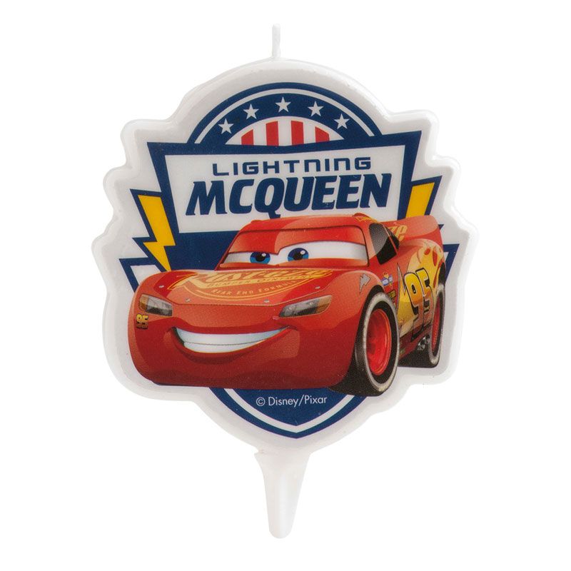 Bougie anniversaire Cars 7,5 cm