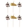 Bougies chaussures + ballons de football (x6)