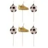 Bougies chaussures + ballons de football (x6)