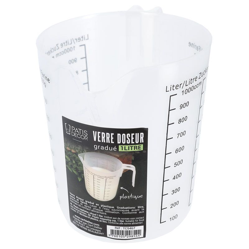 Generic Verre Mesureur En Plastique Pour Cuisine Et Pâtisserie