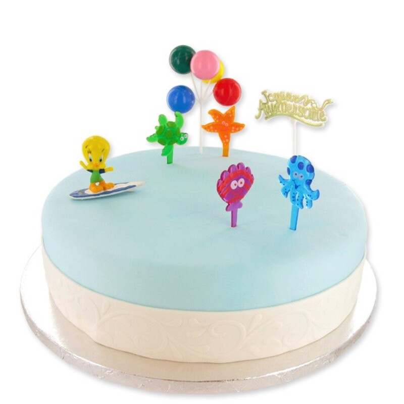 Kit Décor gâteau Titi surfeur