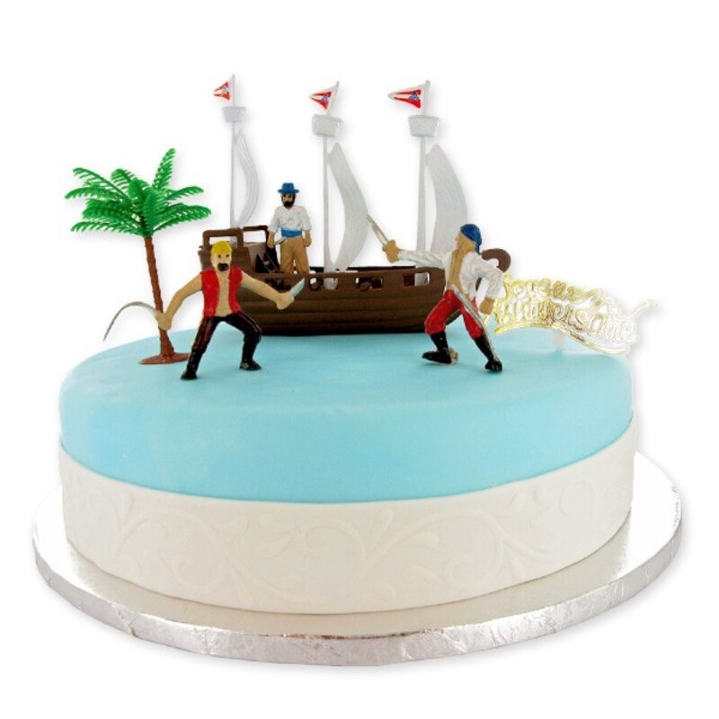 Kit Décor Gâteau theme Bateau Pirates