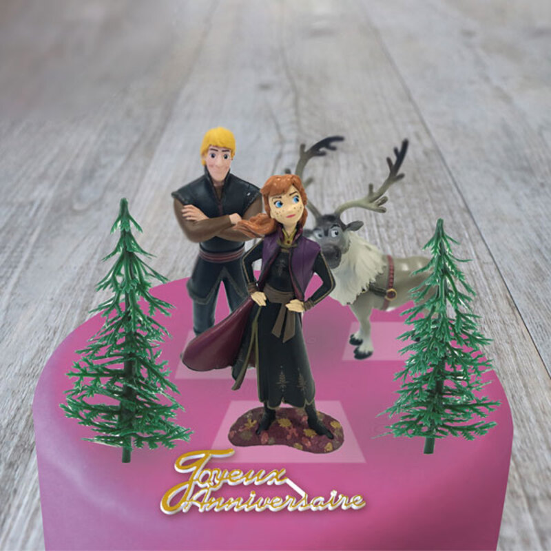 Kit Décor Gâteau La Reine des Neiges Anna et Olaf (5 pièces) -  , vente, achat, acheter