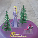 Kit Décor gâteau Princesse Elsa