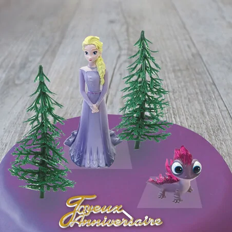 Kit Décor gâteau Princesse Elsa