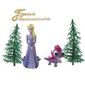 Kit Décor gâteau Princesse Elsa