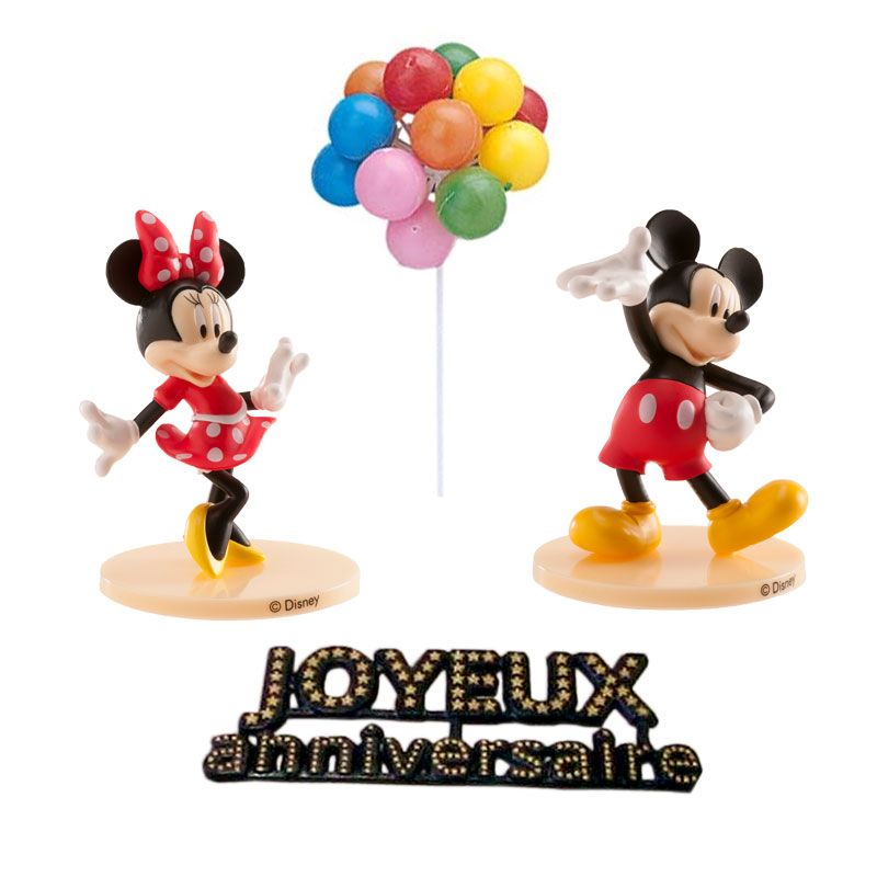 Kit Décor gâteau Mickey et Minnie