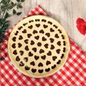 Découpoir à tarte cœurs 30 cm Découpoir à tarte cœurs 30 cm