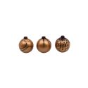 Boules de Noël cuivrées en chocolat assorties (x40) Boules de Noël cuivrées en chocolat assorties (x40)