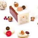 Boules de Noël cuivrées en chocolat assorties (x40)