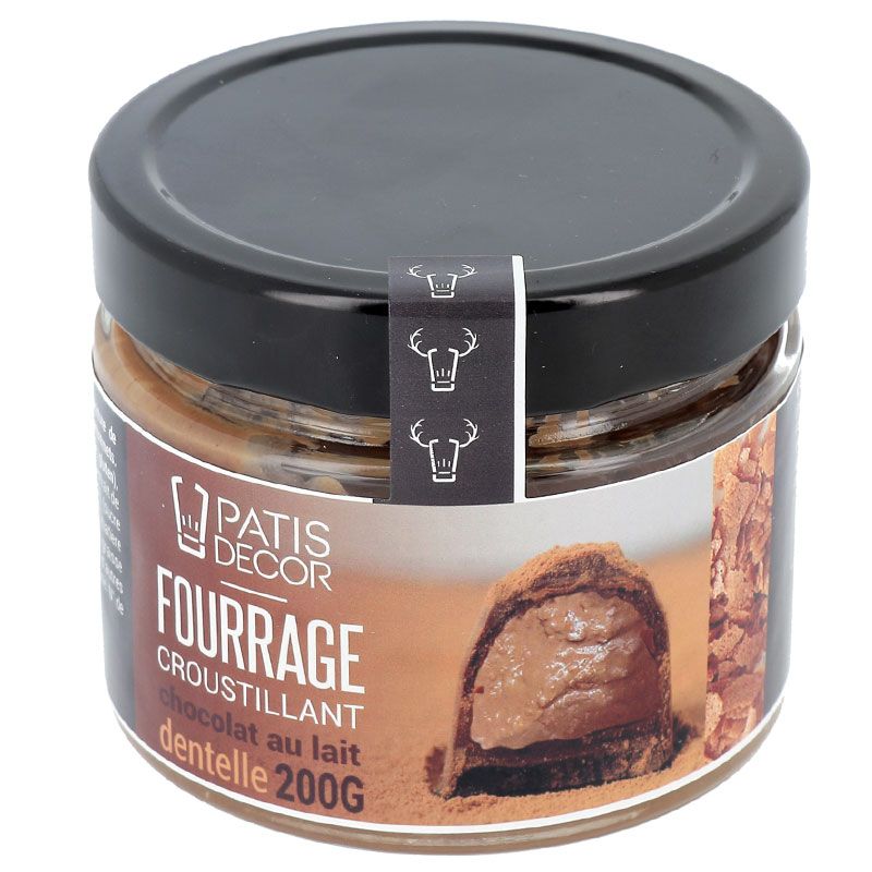 Fourrage croustillant au chocolat au lait et brisures de crêpes dentelles 200 g