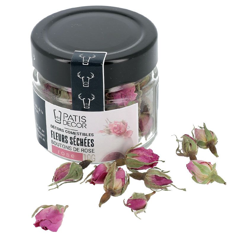 Fleurs séchées de roses roses Patisdécor 10 g