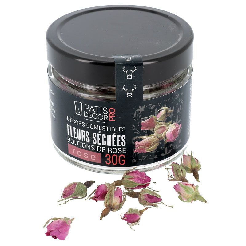 Fleurs séchées de roses roses 30 g