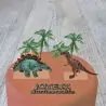 Kit décor gâteau Dinosaures