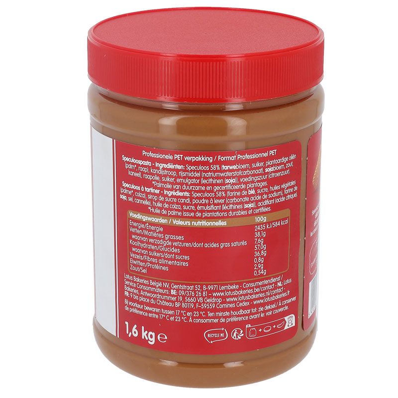 Pâte de Spéculoos Lotus 1,6 kg