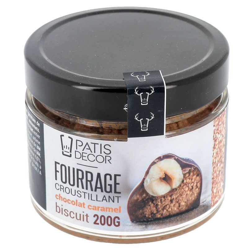 Fourrage chocolat caramel aux éclats de biscuits 200 g