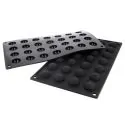 Moule silicone 28 mini demi-sphères 2,5 cm