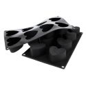 Moule silicone 8 coeurs profonds