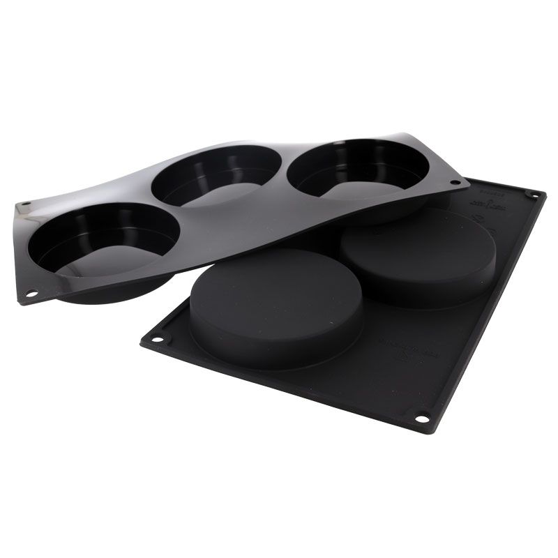 Moule en Silicone Pot Lisse Rond Avec Couvercle Diam 8 cm - ref 179039