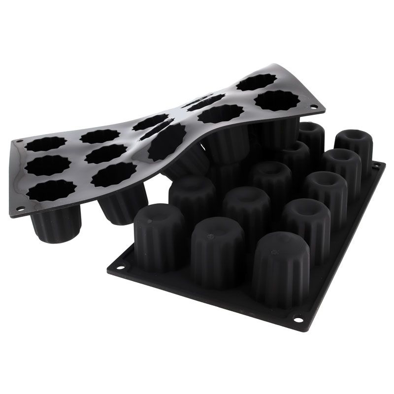 Moule silicone 15 cannelés bordelais