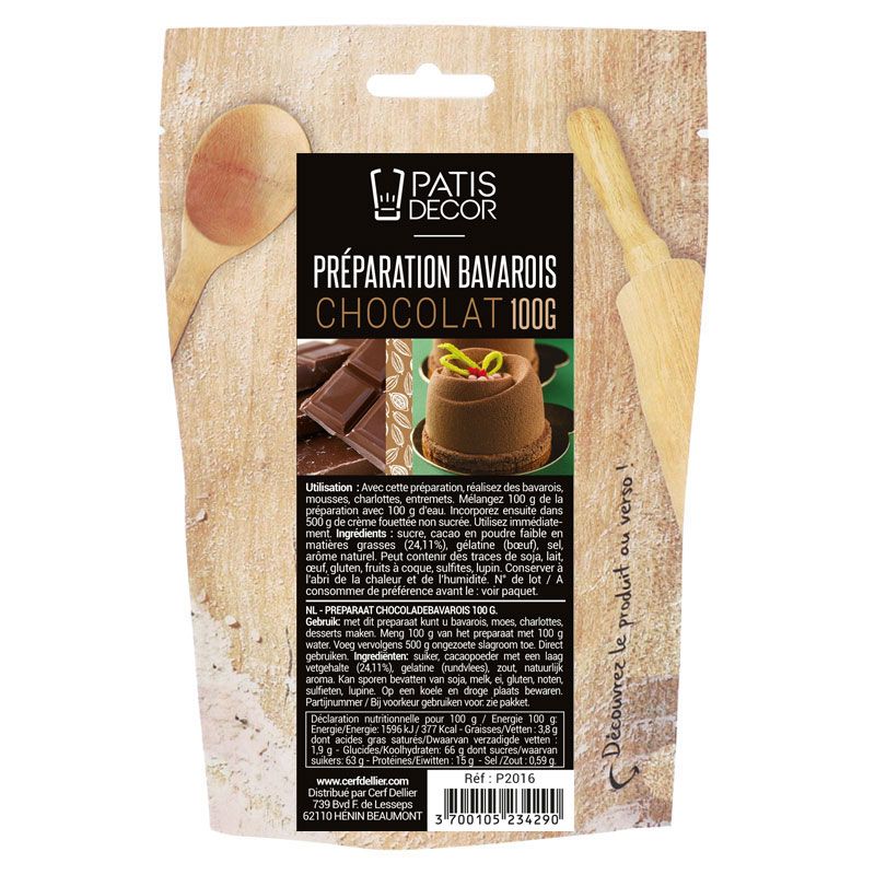 Préparation bavarois Chocolat Patisdécor