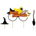 Cake topper assortis "Joyeux anniversaire" thème Sorciers