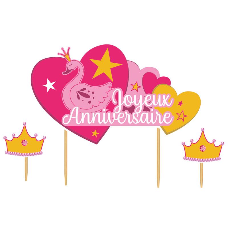 5 sachets de bonbons - Joyeux anniversaire princesse des neiges