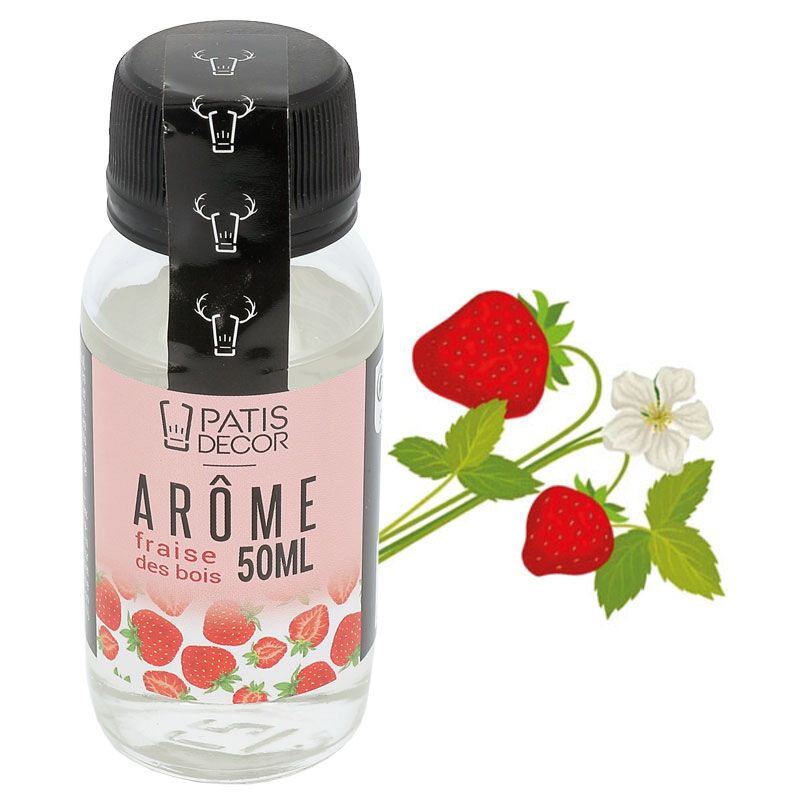 Arôme alimentaire naturel Fraise des bois 50 ml - Patisdécor