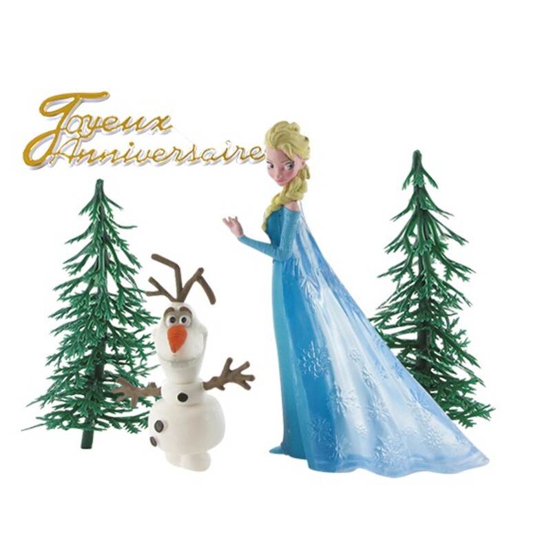 Kit de déco de gâteau La Reine des Neiges 2