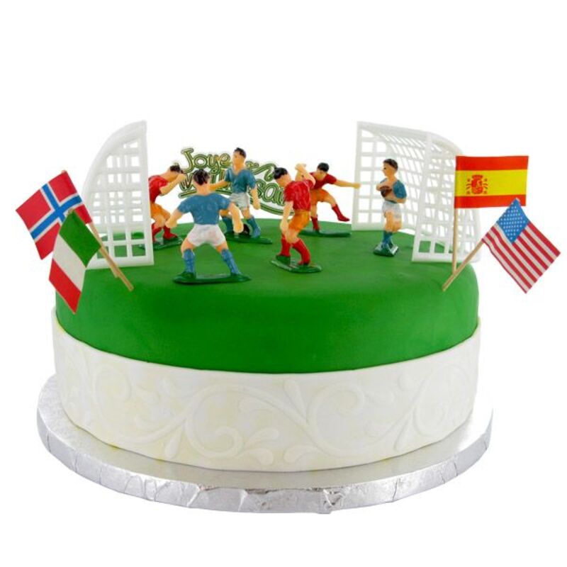 Kit decor gateau football - decor patisserie