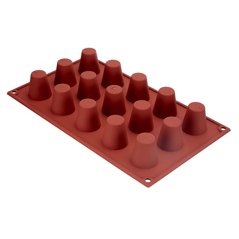 Moule silicone souple 15 babas Silikomart sf019