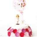 Cake toppers ballons confettis 10 cm (x20)