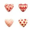 Coeurs roses assortis en chocolat blanc (x72)