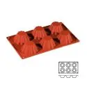 Moule silicone 6 mini brioches