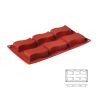 Moule silicone 6 vagues rectangulaires