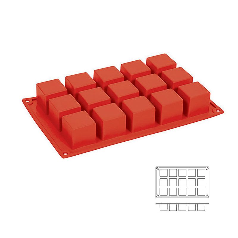 Moule silicone 15 cubes