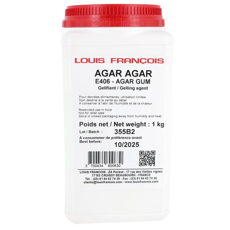 Agar Agar bio en poudre 1 kg - Achat vente en ligne agar-agar : gélifiant,  coupe faim, petits prix