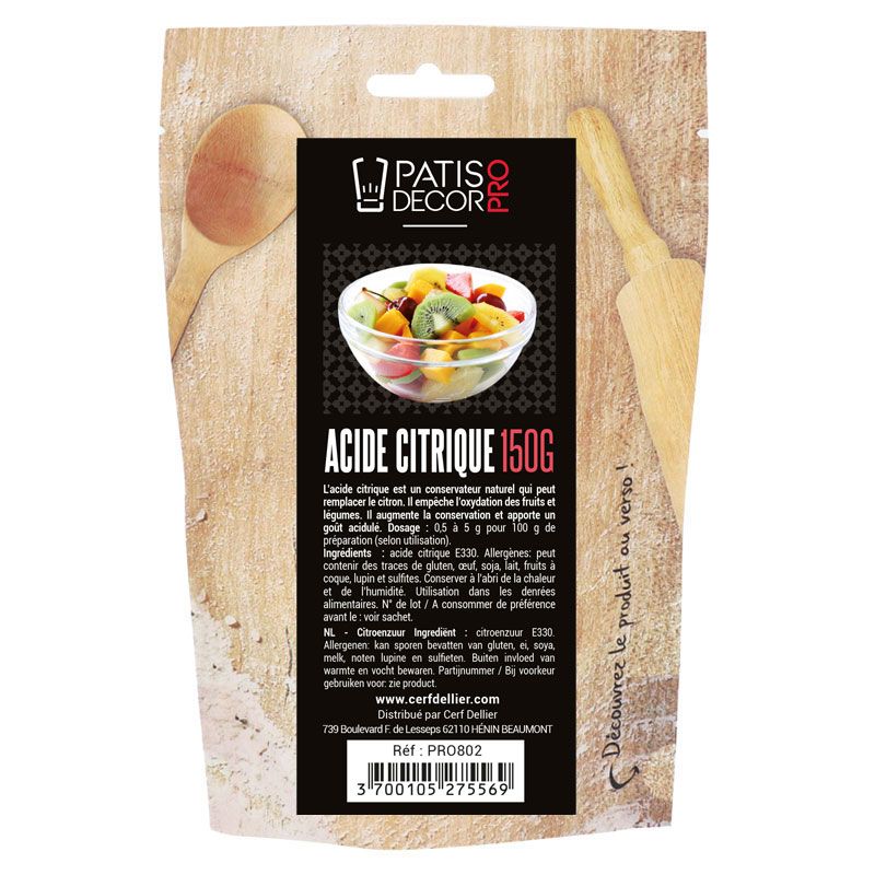 Acide Citrique Patisdécor Pro 150 g