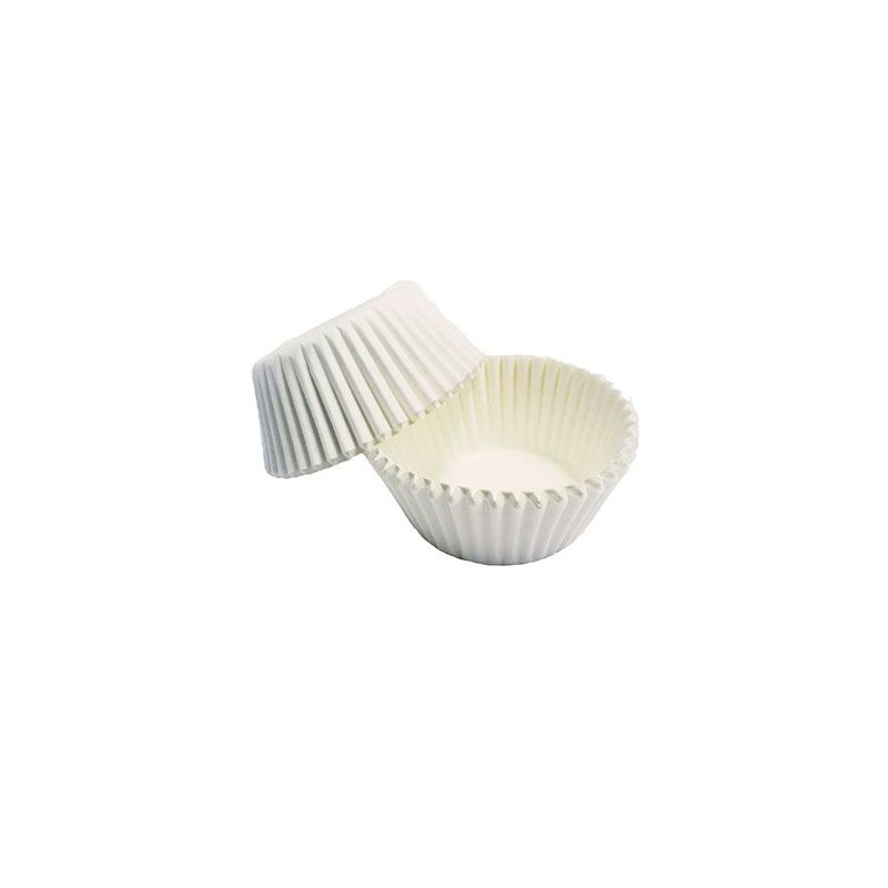 Caissette blanche papier ingraissable, cuisson cupcake, muffins