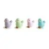 Poussins sur pique plastique assortis (x64)