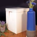 Boîte pâtissière blanche spéciale gâteau haut 40 cm Boîte pâtissière blanche spéciale gâteau haut 40 cm